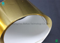 Papel impermeable ultra fino modificado para requisitos particulares de papel de aluminio del oro para el trazador de líneas interno suave del paquete del cigarrillo