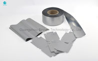 Prenda impermeable papel de papel de aluminio de la plata de 42 micrones con la película del ANIMAL DOMÉSTICO para el empaquetado interno del cigarrillo