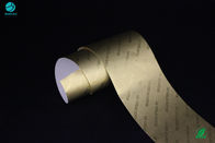 Papel de grabación en relieve de papel de aluminio del cigarrillo de Logo Company Name Gold Rubbing que metaliza la longitud laminada el 1500m