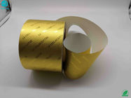 Papel laminado aluminio superficial de oro de la hoja del cigarrillo del chocolate de la comida de 8011 aleaciones que hiela