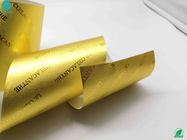 Un resbalón lateral de embalaje de papel brillante lateral de la hoja del cigarrillo de la comida del papel de aluminio laqueado