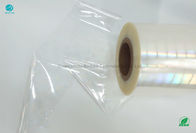 El brillo olográfico alto BOPP del carrete de película del cigarrillo del encogimiento etiqueta seguridad la impresión por láser