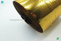 Mostrando a tipo del color del oro la cinta brillante de la tira de rasgón abertura llena fácil para no grabar ningún sonido