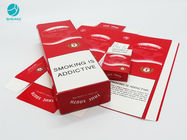 Cajas durables del papel de la cartulina del diseño rojo para el empaquetado de la caja del tabaco de cigarrillo
