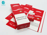 Cajas de embalaje de la cartulina decorativa del color rojo para los productos de tabaco de cigarrillo