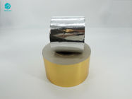 Papel de oro plateado brillante liso de papel de aluminio para el paquete interno del cigarrillo