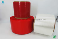 Color rojo del tamaño 5m m de la base el 152m de papel del grueso del pegamento de la cinta grande del rasgón
