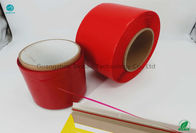 Pegamento grande de la cinta de la tira de rasgón del color rojo de la longitud de los materiales los 50000m de BOPP