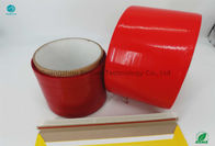 Base roja de la impresión en color 152m m del aspecto de rasgón de la cinta lisa de la tira