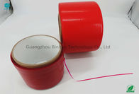 Base roja de la impresión en color 152m m del aspecto de rasgón de la cinta lisa de la tira