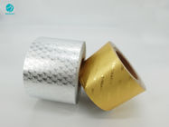 6,5 papel de papel de aluminio de Mic Gold Silver Embossing Logo para el paquete del cigarrillo