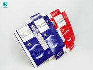 Caja durable disponible roja azul de la cartulina del diseño de la serie para el paquete del cigarrillo