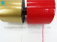 Línea impresa modificada para requisitos particulares del oro cinta del rasgón de 2 milímetros para el lacre del bolso