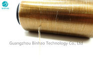 Color oro abierto fácil de la cinta del rasgón del solo lado olográfico material de BOPP