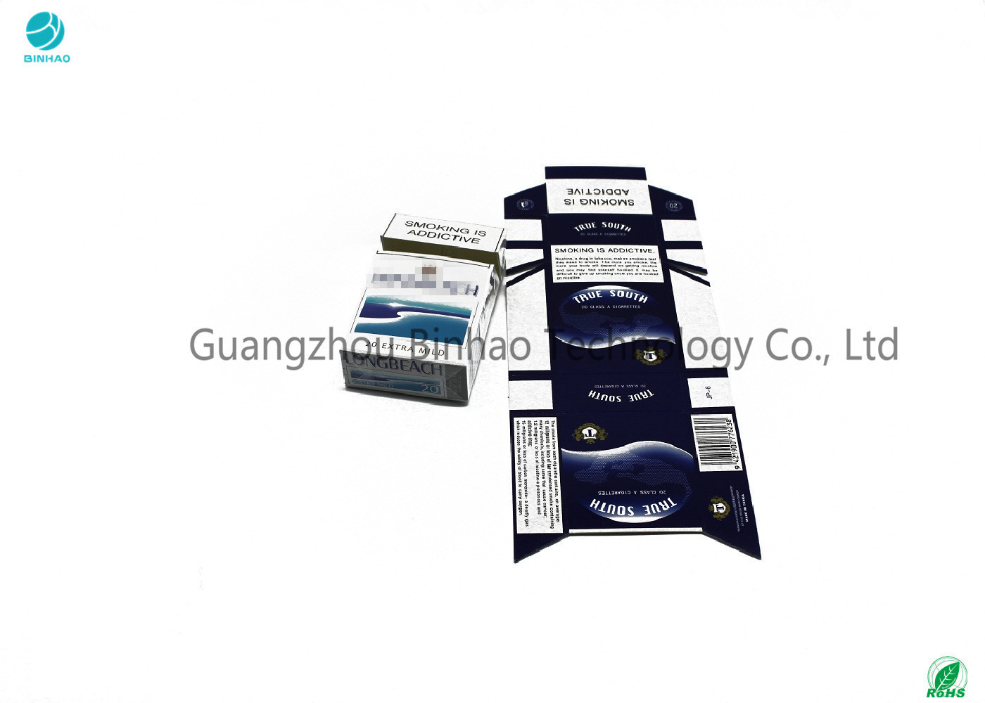 Caja de papel de la cartulina gigante para los paquetes internos del cigarrillo y los paquetes externos