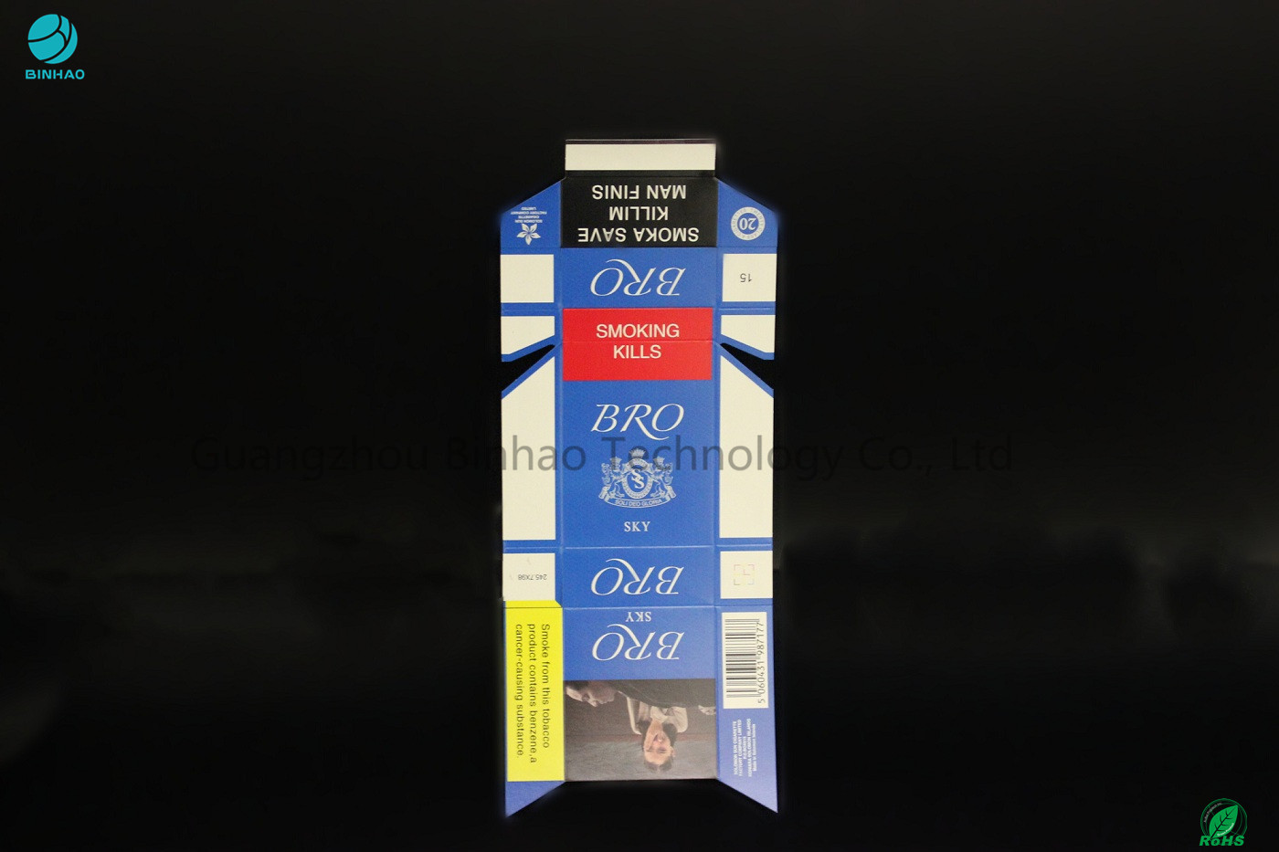 Cajas de cigarrillo impresas logotipo de la cartulina para la caja del tubo de tabaco respetuosa del medio ambiente