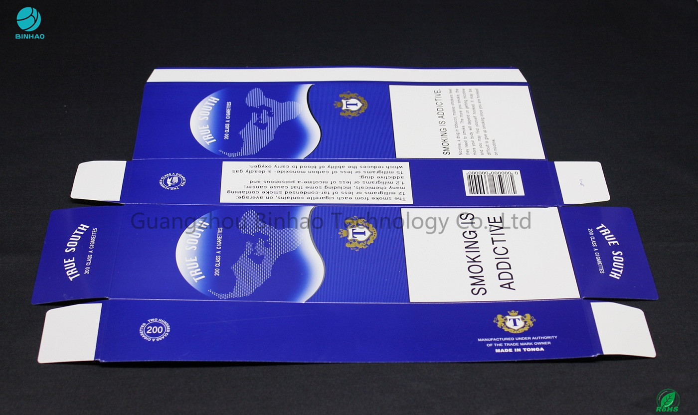 Cajas de cigarrillo durables de la cartulina con el papel de la hoja interno/la caja de cigarrillo del papel