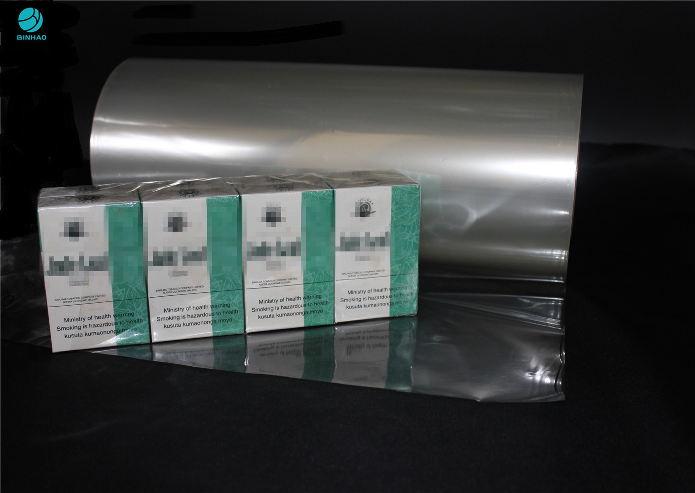 alta película del cloruro de polivinilo del PVC de la contracción de los 2000m para el acondicionamiento de los alimentos y la caja del cigarrillo