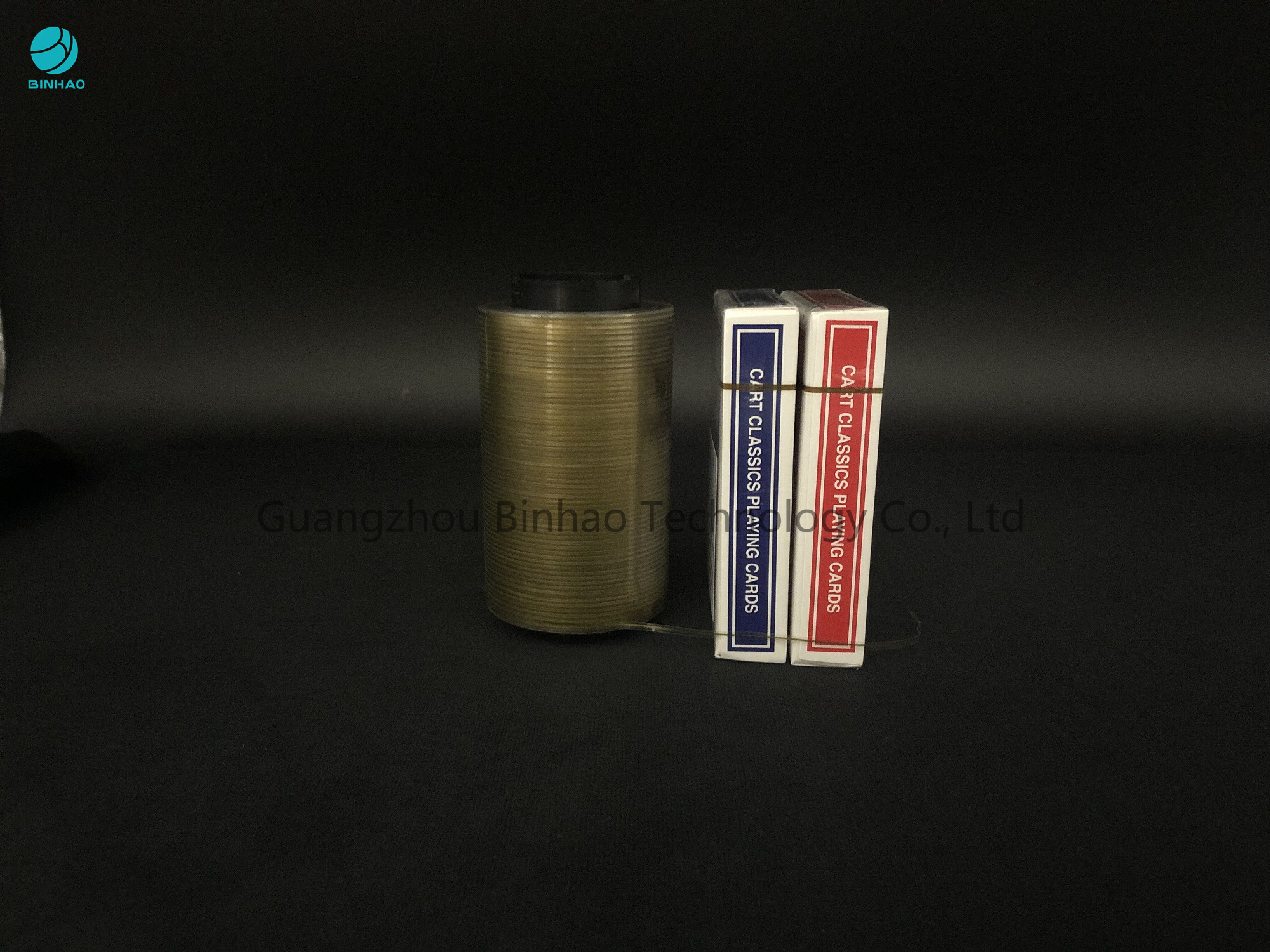 Línea olográfica cinta del oro del ANIMAL DOMÉSTICO de la tira de rasgón para la caja de naipes que empaqueta con tiempo de almacenamiento largo