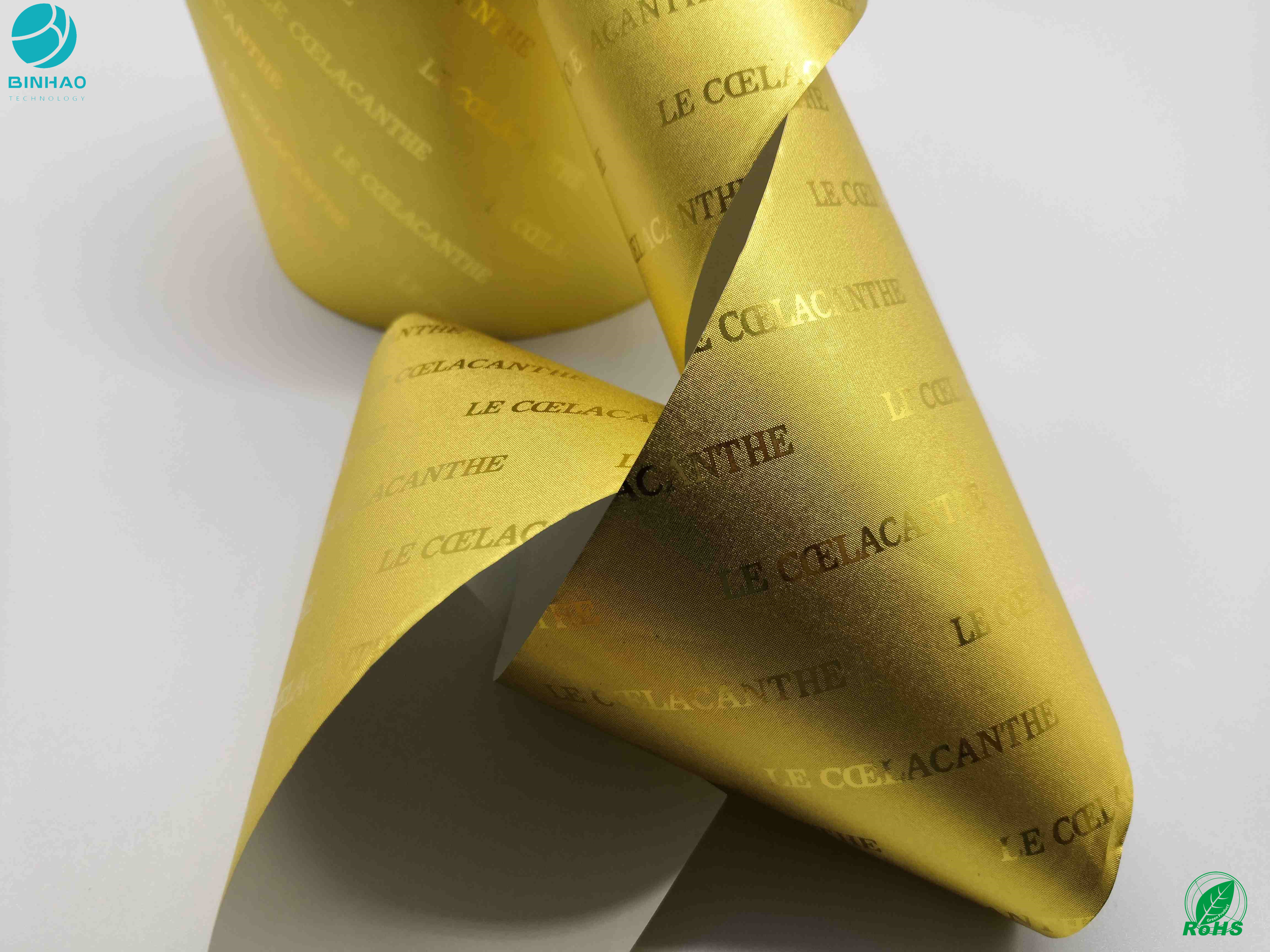 El color del oro de papel de papel de aluminio del tabaco el 1500M Long Good Extensibility modificó para requisitos particulares