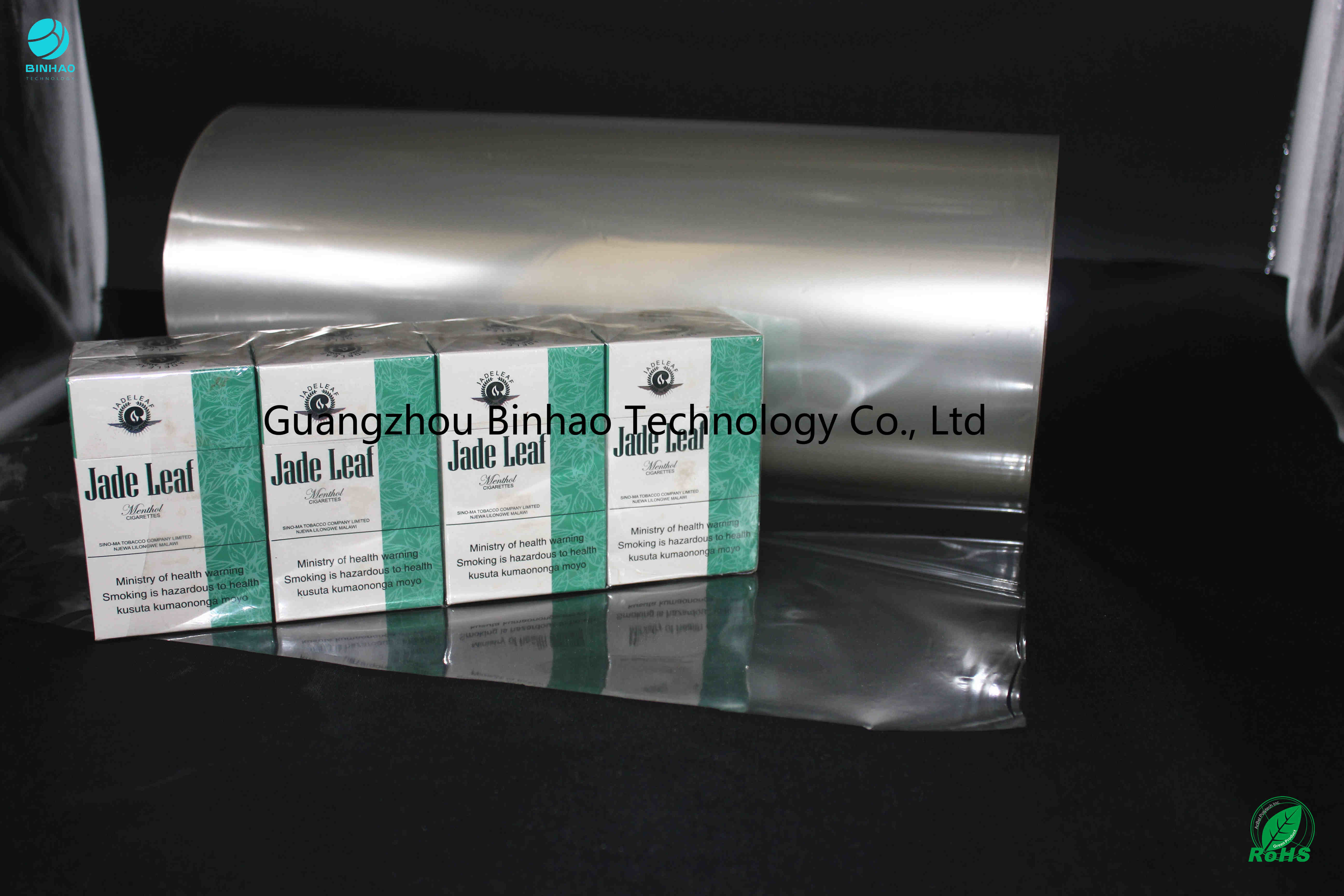 Prueba del polvo y fuerza de alta resistencia de la película transparente impermeable del PVC para las cajas del cigarrillo que embalan