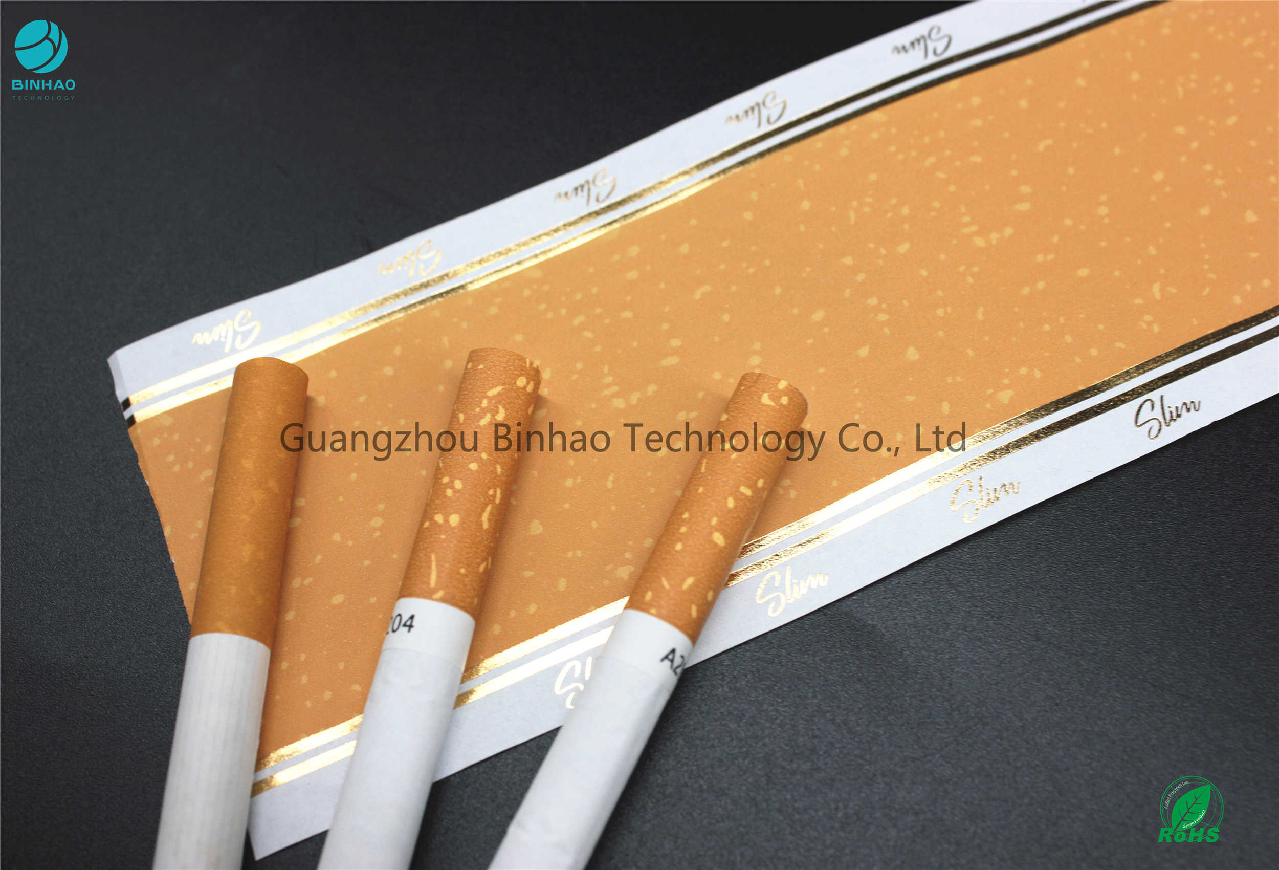cigarrillo 34gsm que inclina el papel que envuelve el filtro