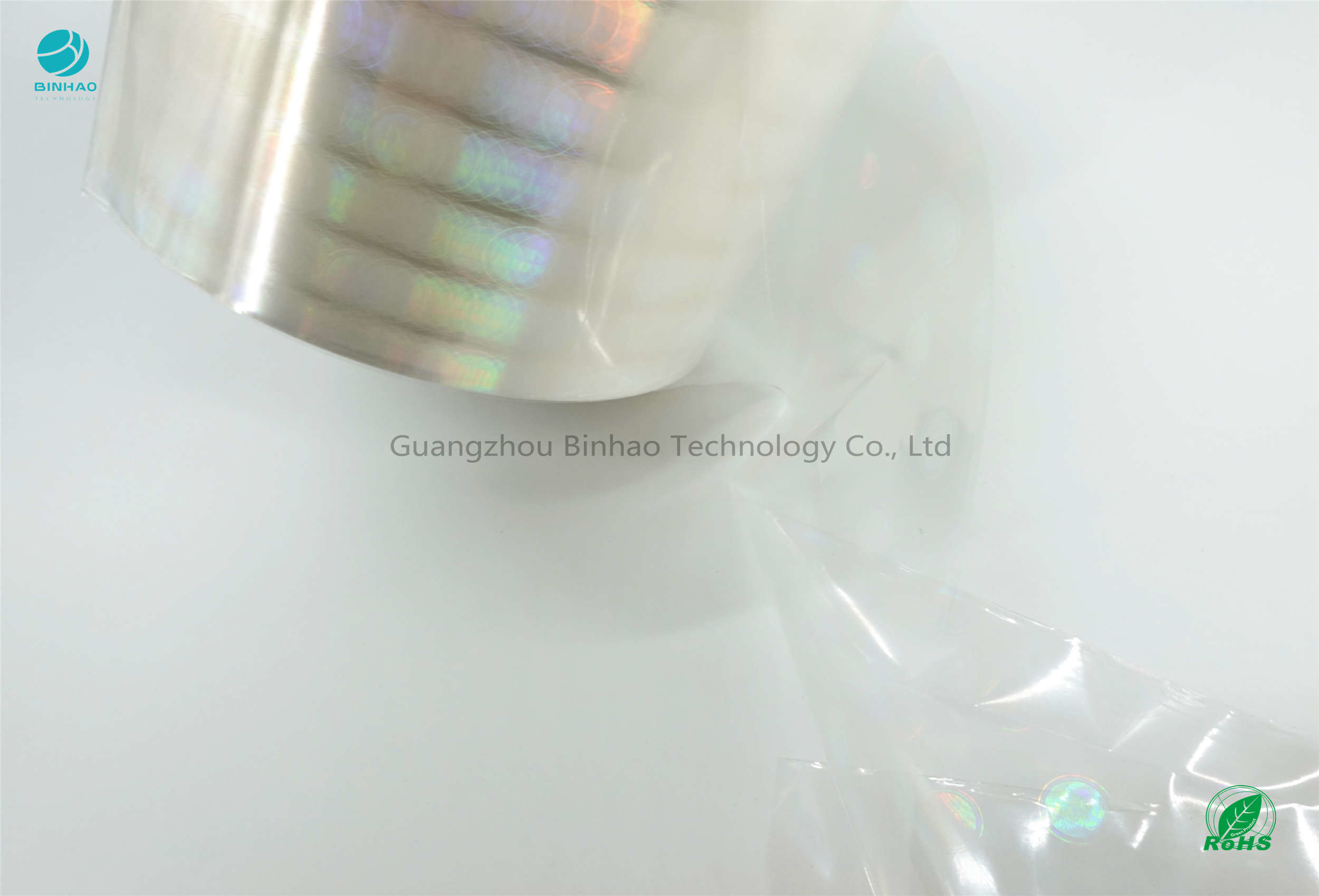 Brille la identificación olográfica brillante ligera del carrete de película del tabaco BOPP de la impresión en offset 76 milímetros