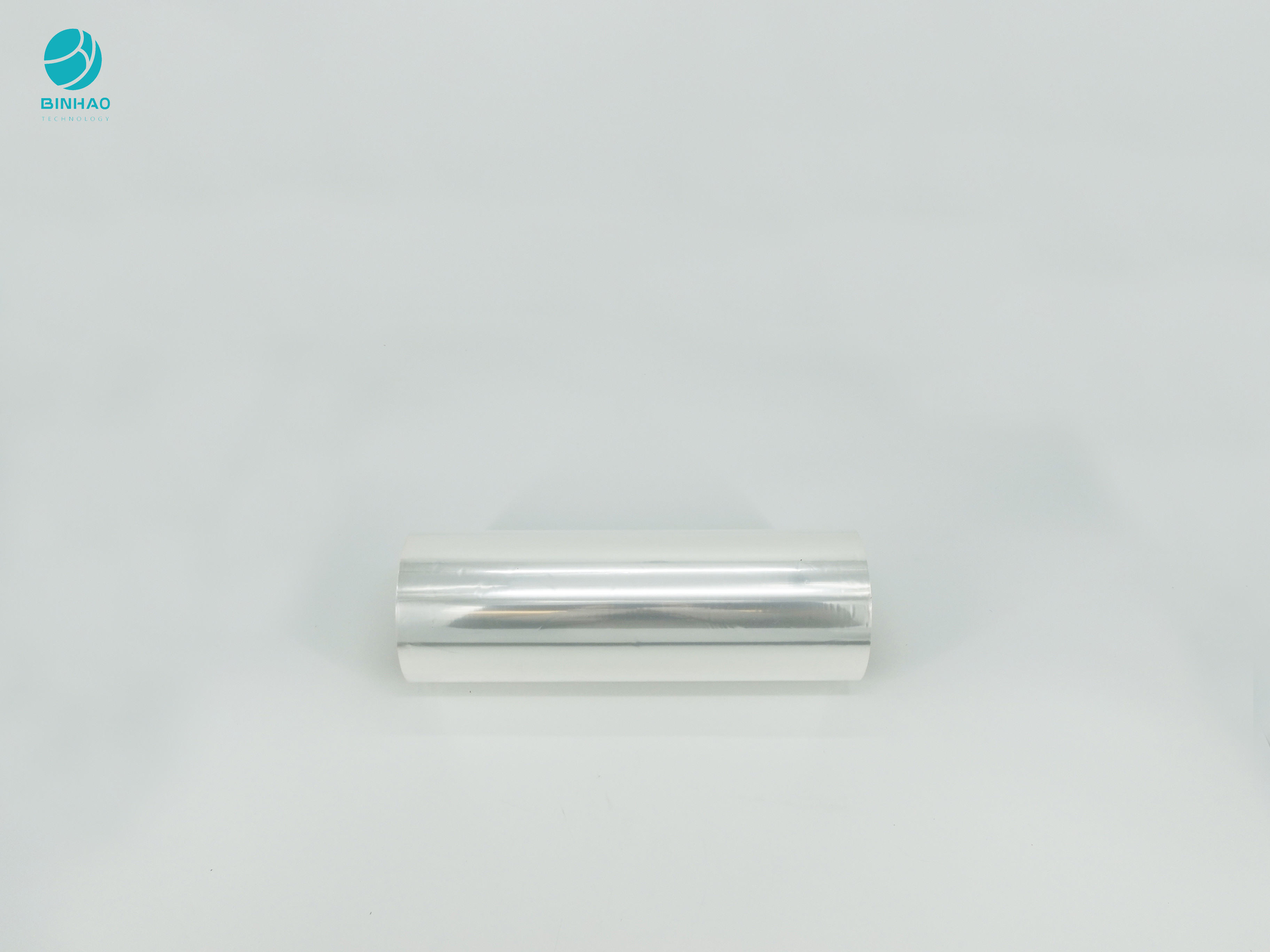 Un carrete de película lateral de Corona Treated Transparent Cigarette BOPP para el paquete