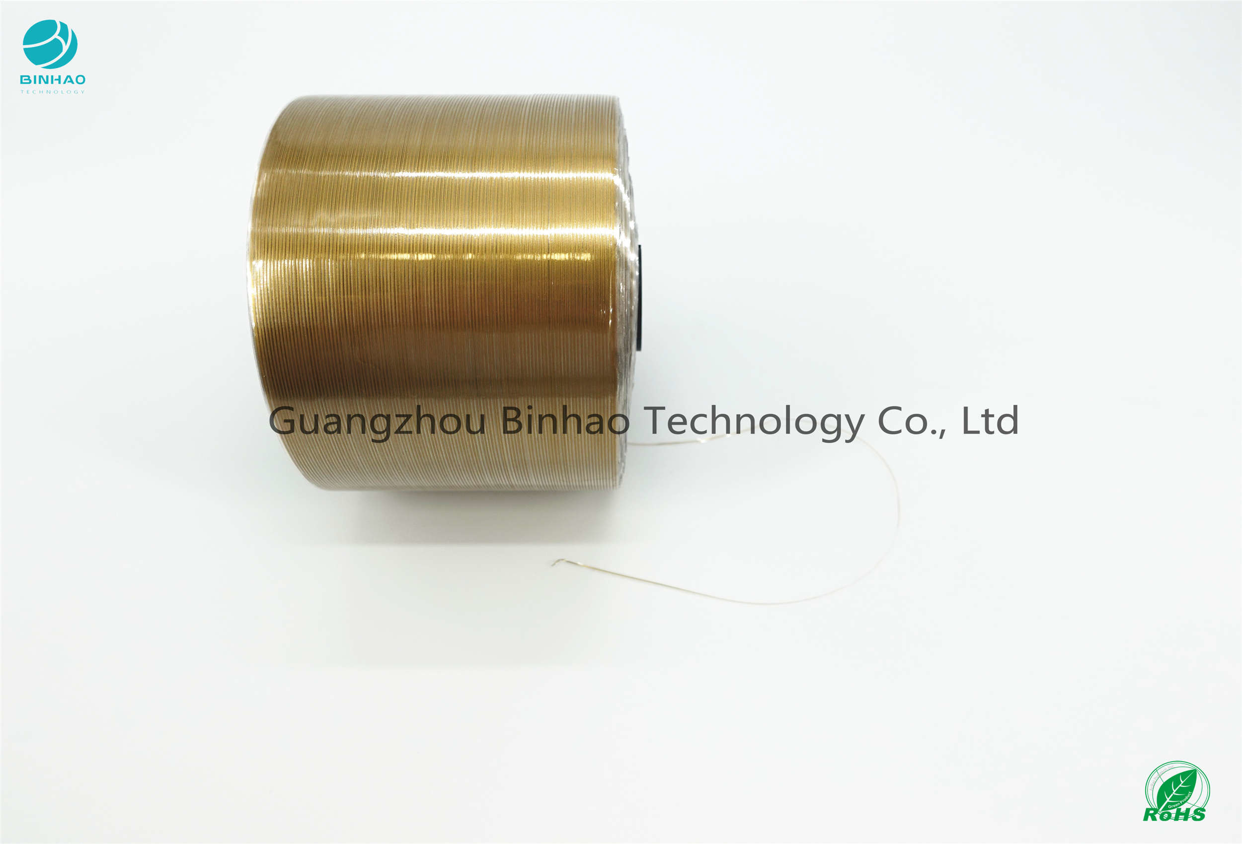 Línea cinta del oro del chocolate del grueso 30um-50um del rasgón para el paquete del tabaco