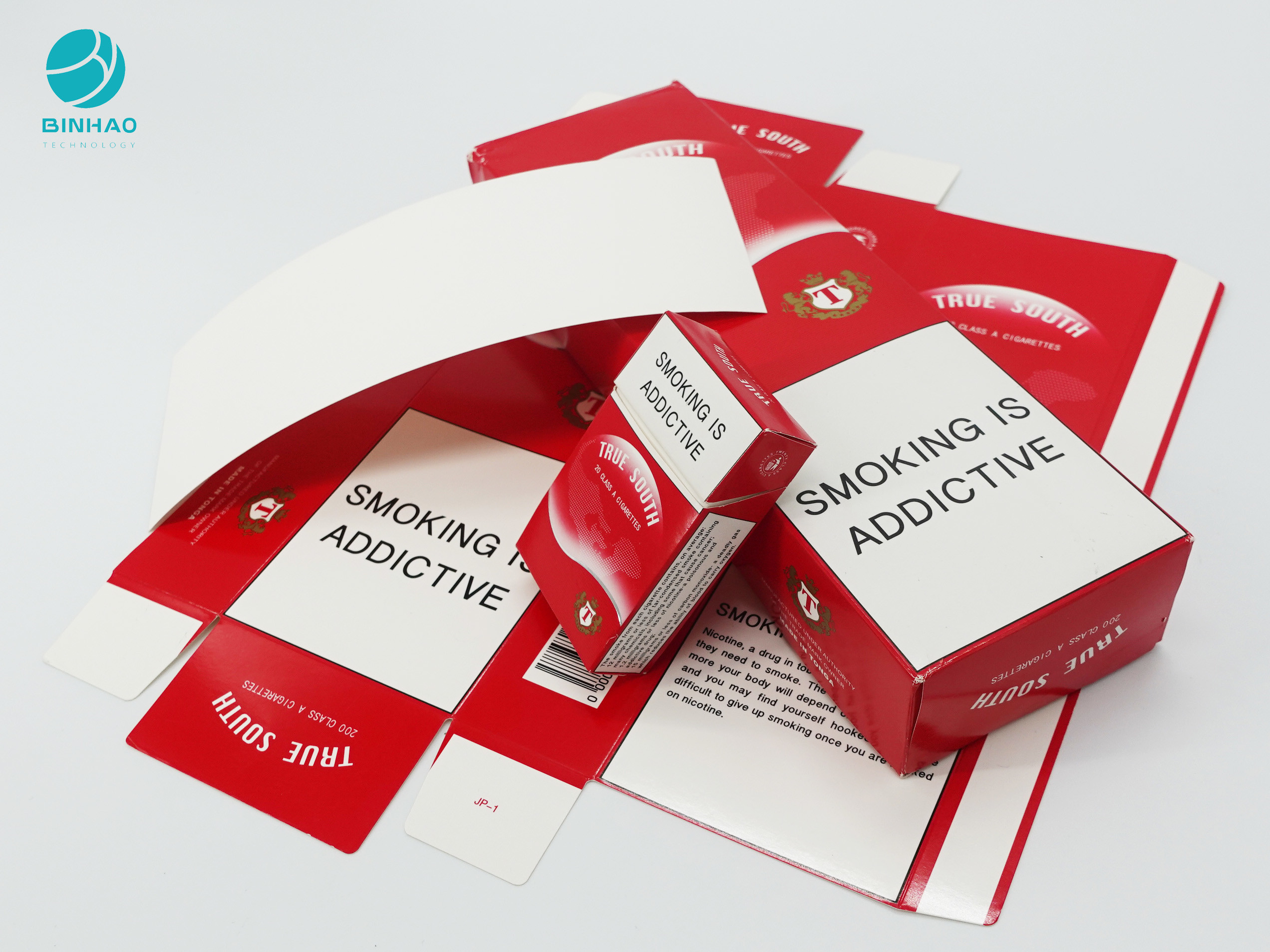 Fuma la caja de cigarrillo de los paquetes del paquete con la impresión modificada para requisitos particulares y el sellado caliente