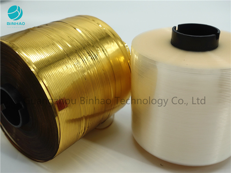 Material auto-adhesivo del MOPP Bopp del oro de rasgón de la cinta transparente de la tira