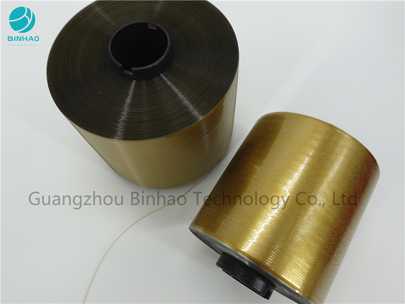 Línea material reciclable cinta del oro de la tira de rasgón del lacre del bolso 10000 M
