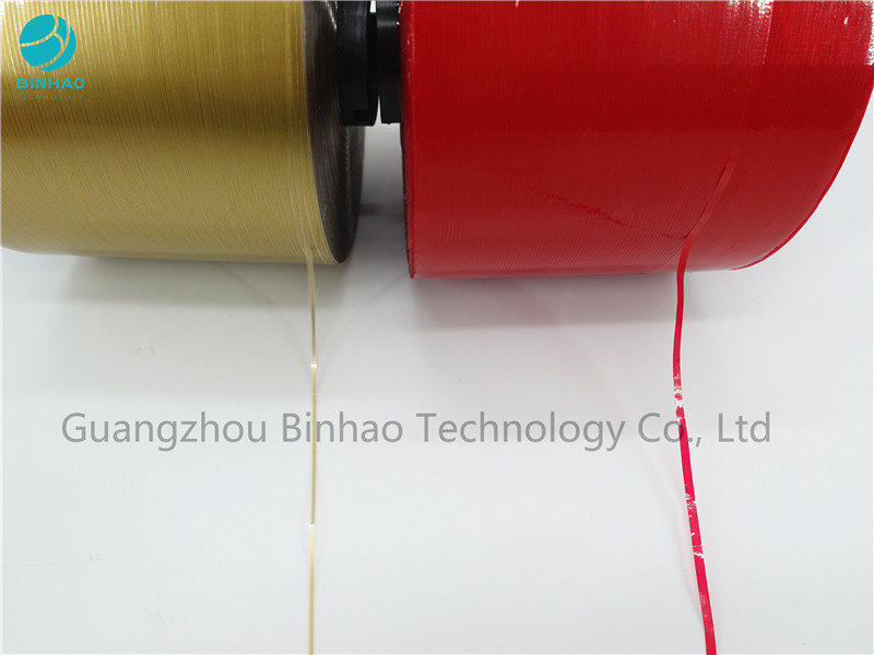 Material reciclable flexible que empaqueta la cinta colorida del rasgón de la tira