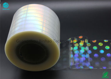 Anti - falsificación de brillante transparente del carrete de película de BOPP para el paquete interno 120m m de la caja del cigarrillo