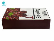 Las cajas de cigarrillo vidriosas rojas de la cartulina Shisha encajonan el sellado y la impresión ULTRAVIOLETA de la hoja