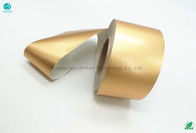 Papel de rey Size Aluminium Foil del tabaco 58gsm de Bobbin Shape Gold 99,45