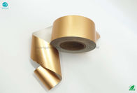 Papel dorado de papel de aluminio del paquete 58gsm 76m m del cigarrillo del oro