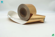 Papel del oro del papel de aluminio del tabaco 1500m m de la categoría alimenticia 55Gsm