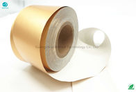 Papel duro de papel de aluminio de Matte Tobacco 85m m del oro de la tiesura el 50%