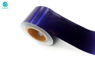 Papel de rey Size Aluminium Foil de Bobbin Glossy Blue 58gsm para el paquete del cigarrillo