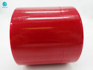 cinta enorme rojo oscuro de encargo del rasgón de 4m m Rolls para el empaquetado de los productos de la caja de FMCG