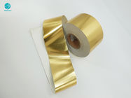 Cigarrillo brillante del tabaco del oro 55Gsm que envuelve el papel del paquete del papel de aluminio