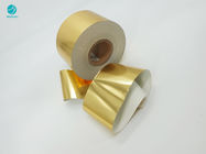 Papel brillante de papel de aluminio del oro del compuesto 83m m del OEM para el paquete del cigarrillo