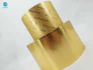 Papel de encargo de papel de aluminio del compuesto 114m m del oro para el embalaje interno del cigarrillo