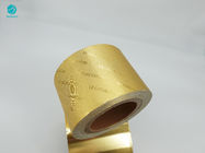 Papel de empaquetado grabado en relieve del cigarrillo del papel de aluminio de Logo Composite Gold 8011