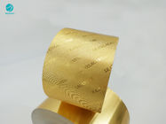 De oro personalizada diseñan el papel de papel de aluminio de 114m m para el embalaje del cigarrillo