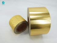 Papel de papel de aluminio del oro del compuesto 83m m del OEM para el paquete del tabaco de cigarrillo