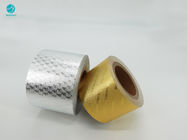 El papel de plata de papel de aluminio del paquete del cigarrillo del oro brillante con crea para requisitos particulares