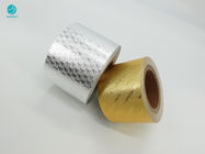 La laminación brillante que graba en relieve modela el papel de papel de aluminio para el paquete del cigarrillo