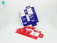Caja durable disponible roja azul de la cartulina del diseño de la serie para el paquete del cigarrillo